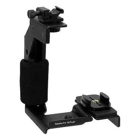 Fotodiox Fotodiox GoTough-Grip Pro GoTough Grip with QR Tripod Base Mount - Black Aluminum Camera Light Bracket; Action Grip GoTough-Grip